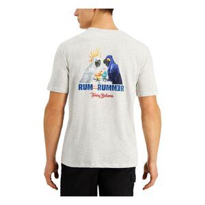 NWT TOMMY BAHAMA Mens Gray Classic Fit Cotton Blend T-Shirt M